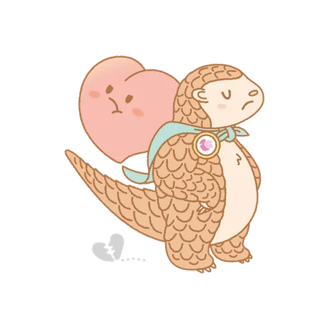 憤怒情緒的鱗曦角色插畫